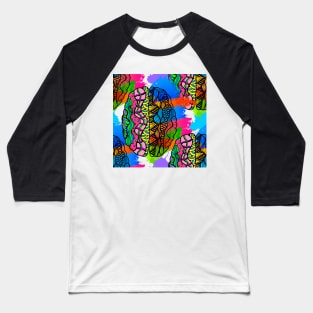 Outside the Lines (Left Brain - Right Brain) Baseball T-Shirt